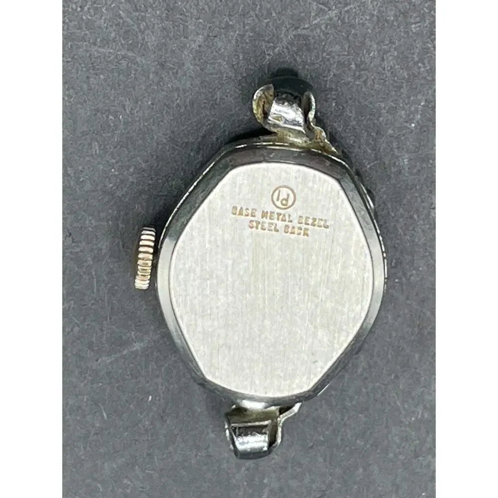 Vintage Starlite Women's Watch Silver Tone 16mm 17 Jewels Manual Wind No Band